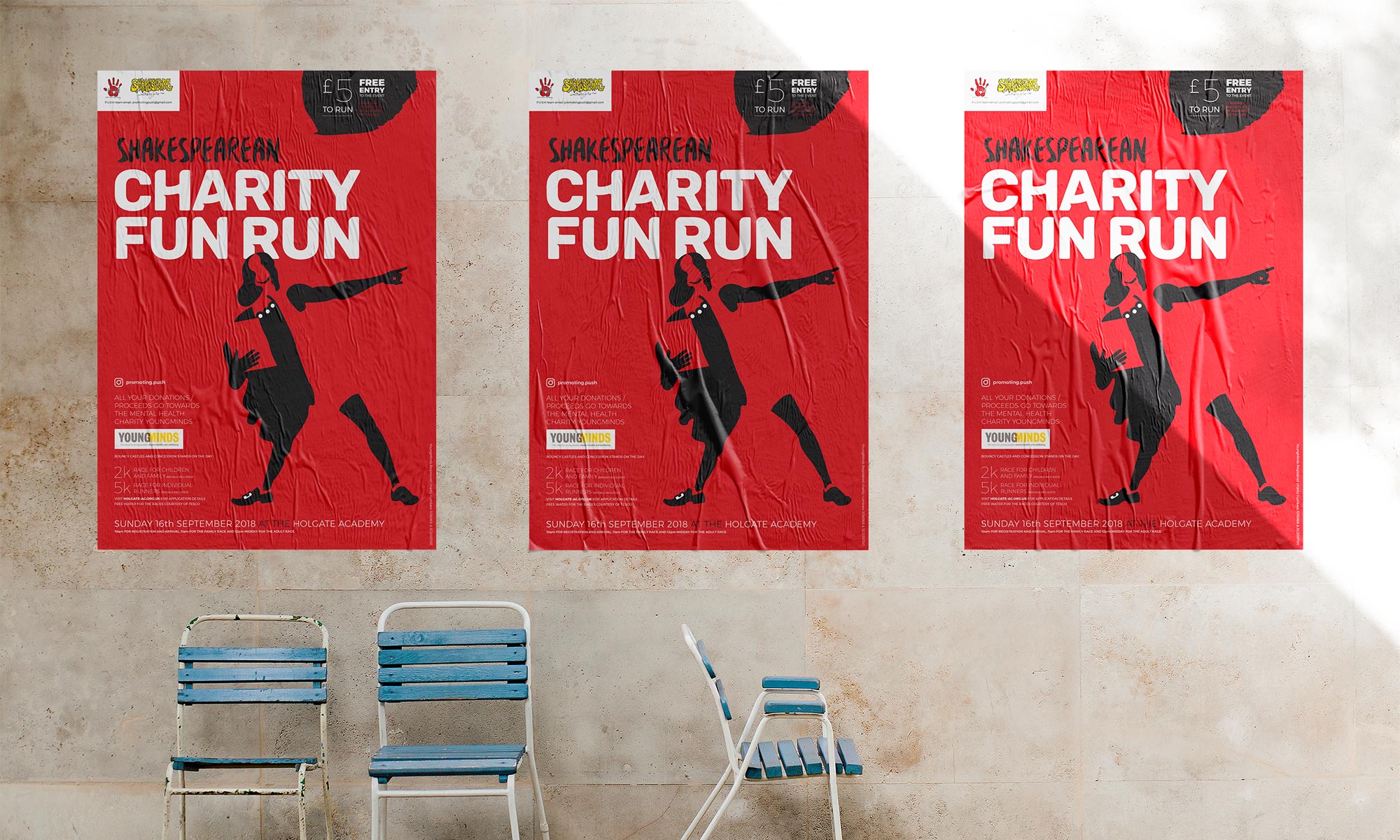 Young Minds Push Charity Poster Design